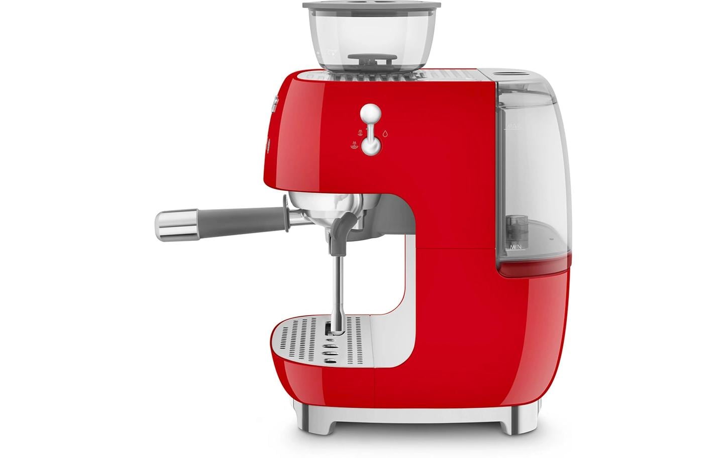 Siebträgermaschine 50's Style EGF03RDEU Rot<br>Espresso Kaffeemaschine
