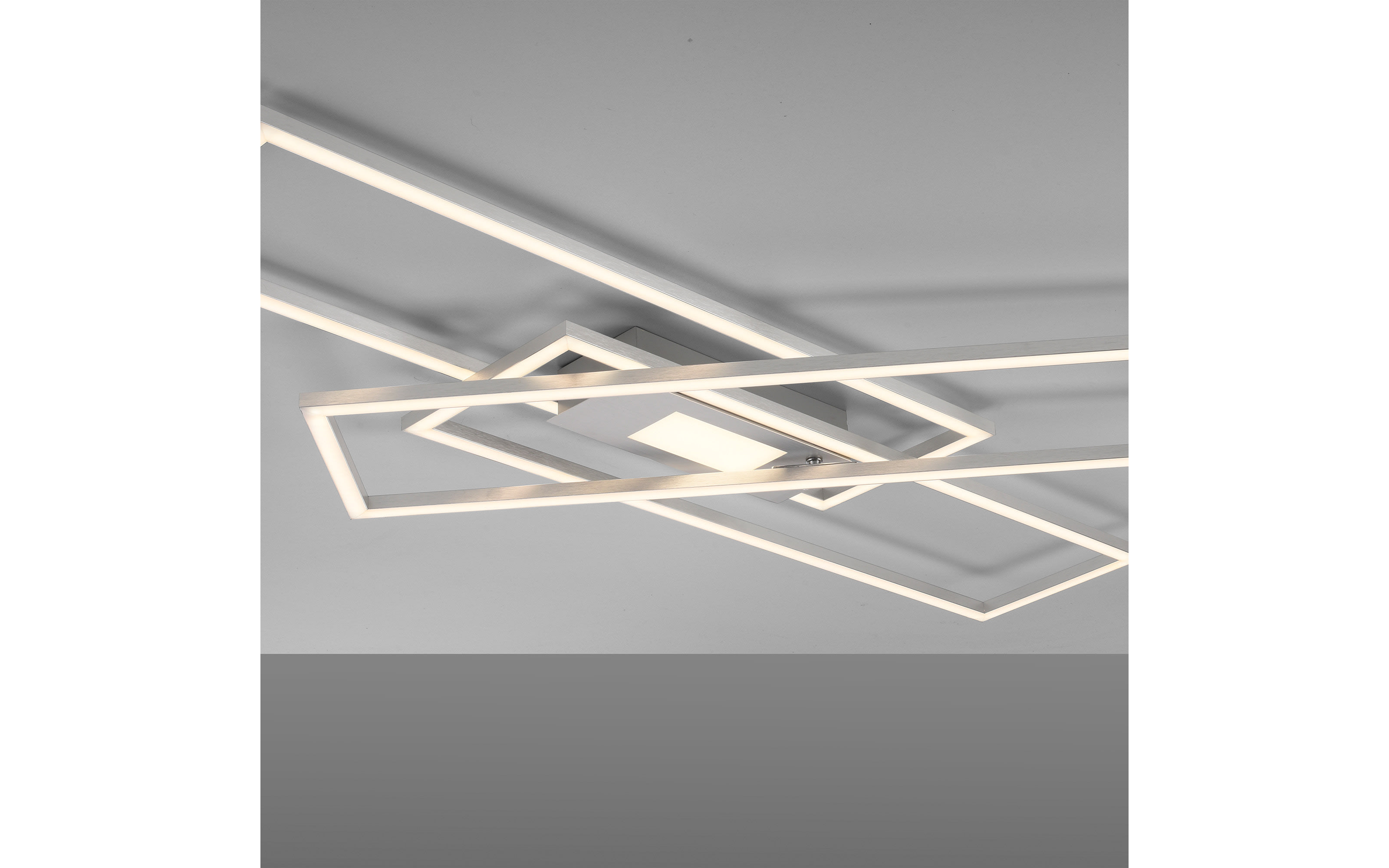 LED-Deckenleuchte Asmin, stahlfarbig, 99 cm