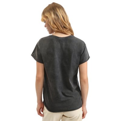 Tee-shirt à manches courtes femme Grand Col V Print PLEASE