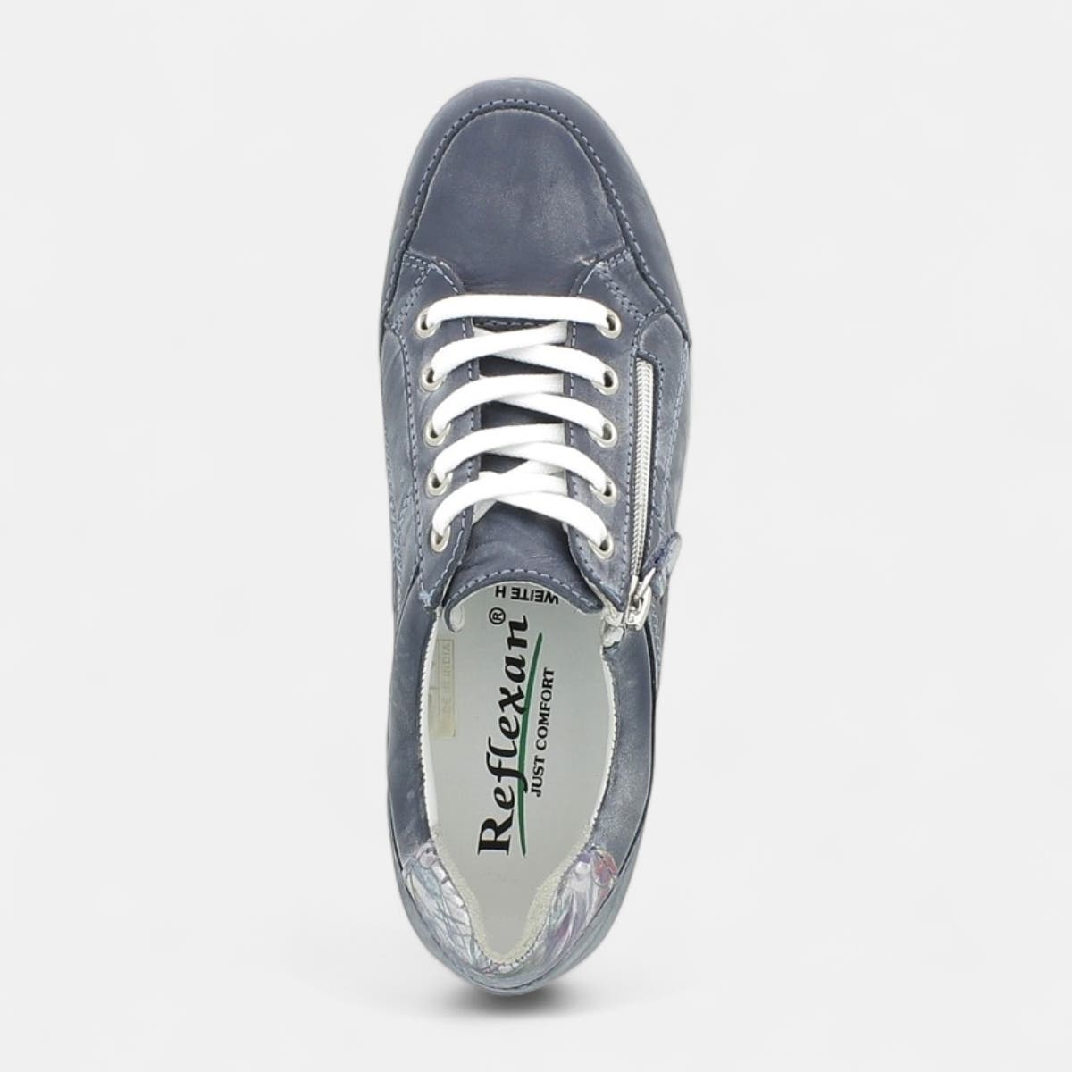 Baskets basses Femme en cuir bleu marine