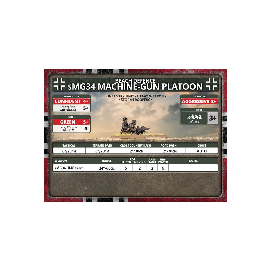 Flames of War - sMG34 Machine-gun Platoon
