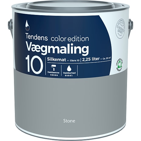 Tendens vægmaling silkemat glans 10 2.25 liter