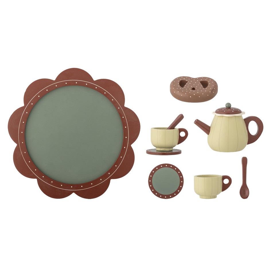 Bloomingville MINI - Bette Legetøj, Køkkensæt, Brun, FSC®100%, MDF - (82058447)