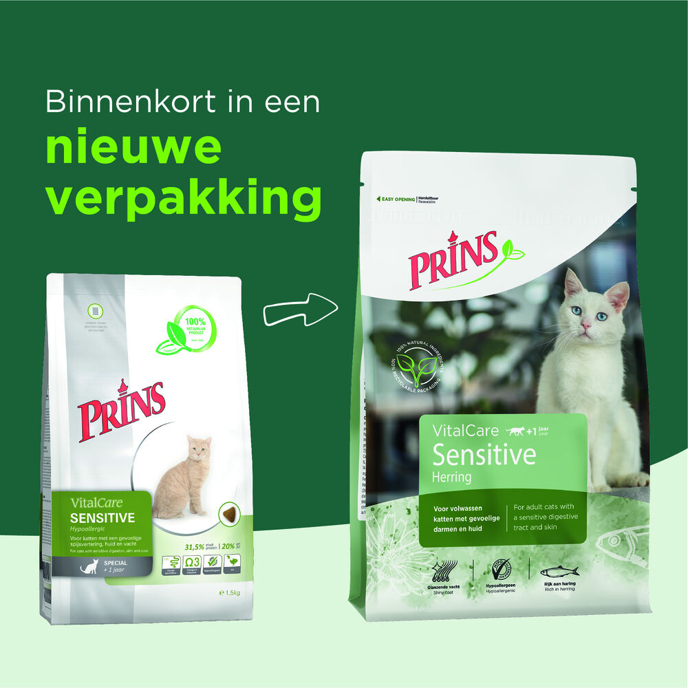 Prins Vital Care Sensitive - Kattenvoer - 1.5 Kilogram - vis