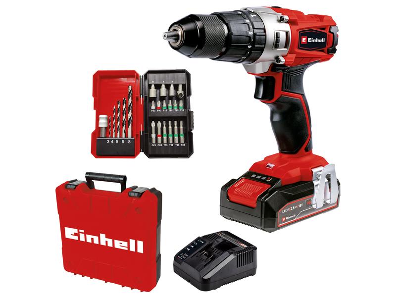 Einhell Akku-Schlagbohrschrauber TE-CD 18/2 Li-i  22 Kit mit Akku und Ladegerät