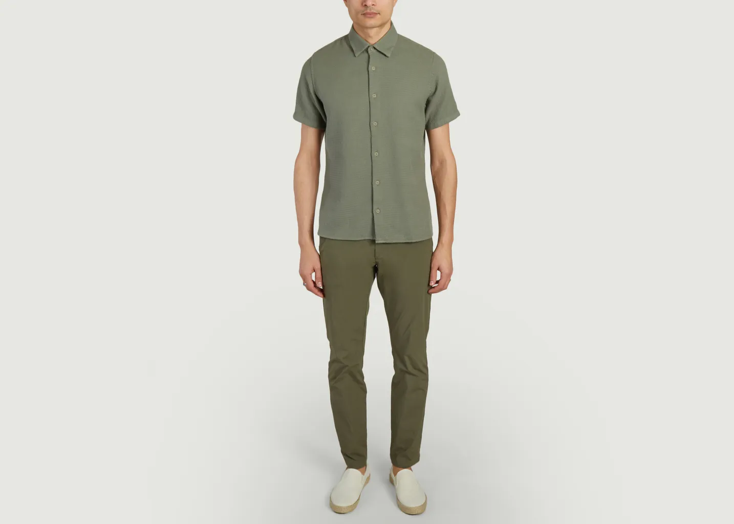 Chemise coton bio gaufré JagVi Rive Gauche