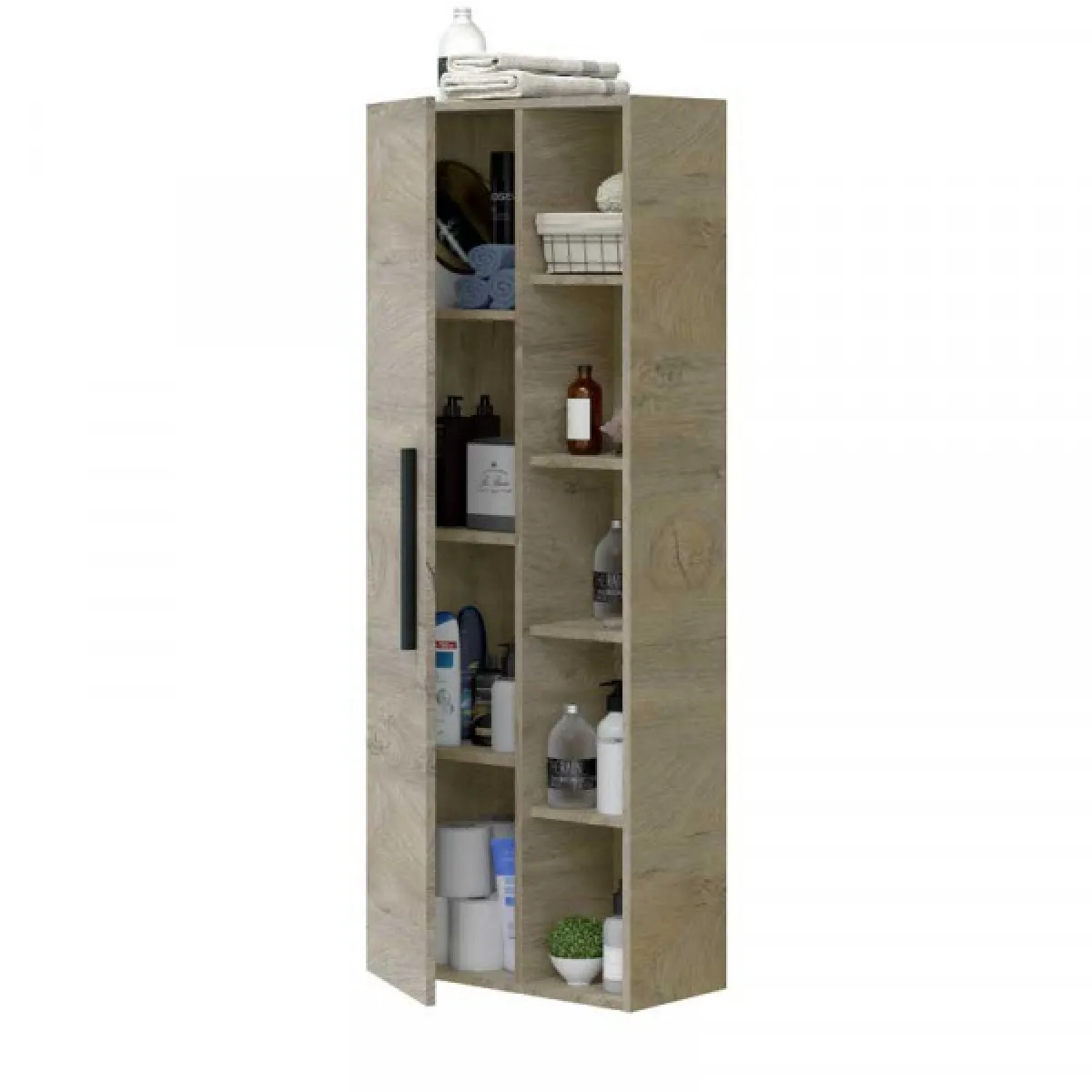 dansmamaison Meuble sous vasque 2 portes chêne