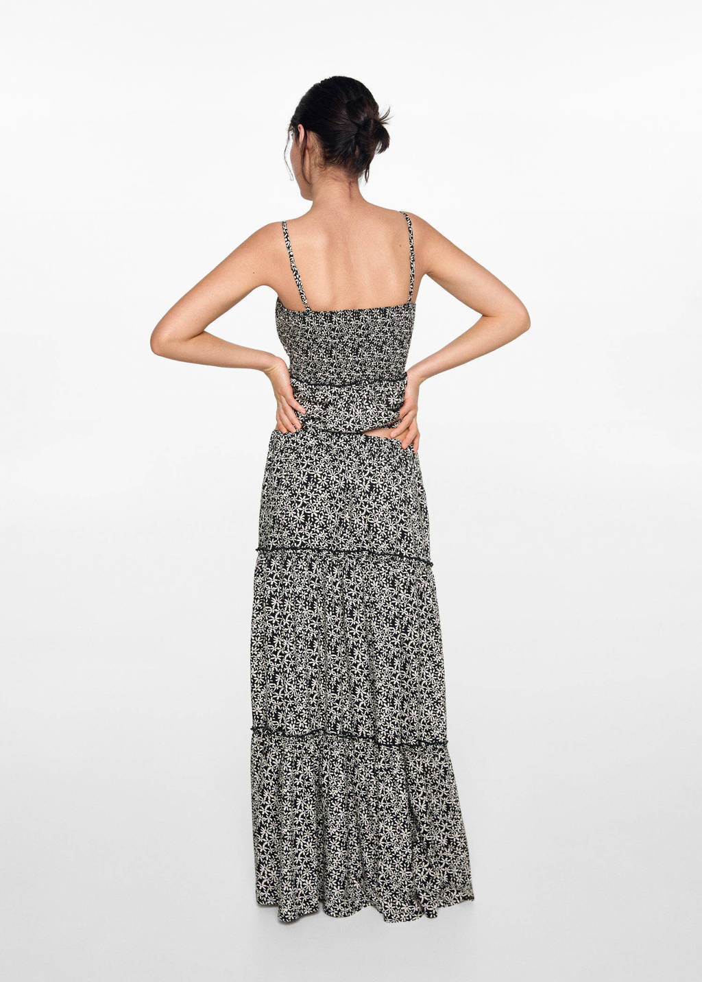 MANGO TEEN maxi rok zwart