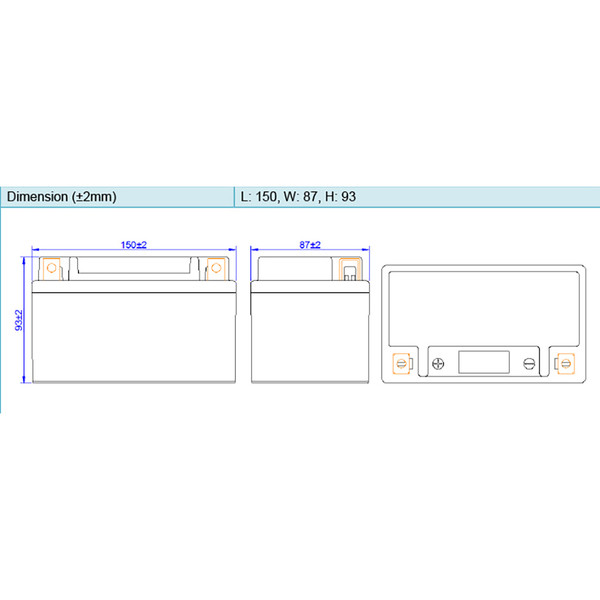 Skyrich - Batterie HJTX7A-FP