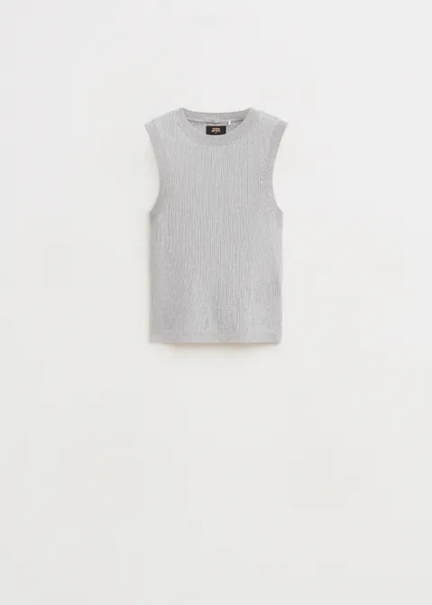 Singlet met glitter zilver (ZLVR)