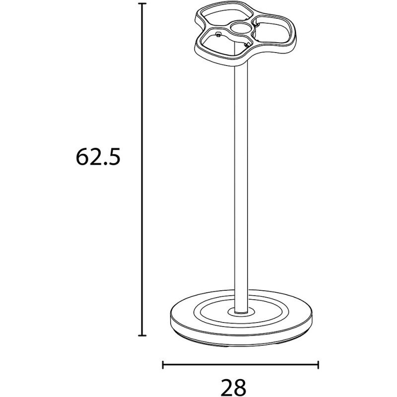 Porte-parapluie sulky unilux noir