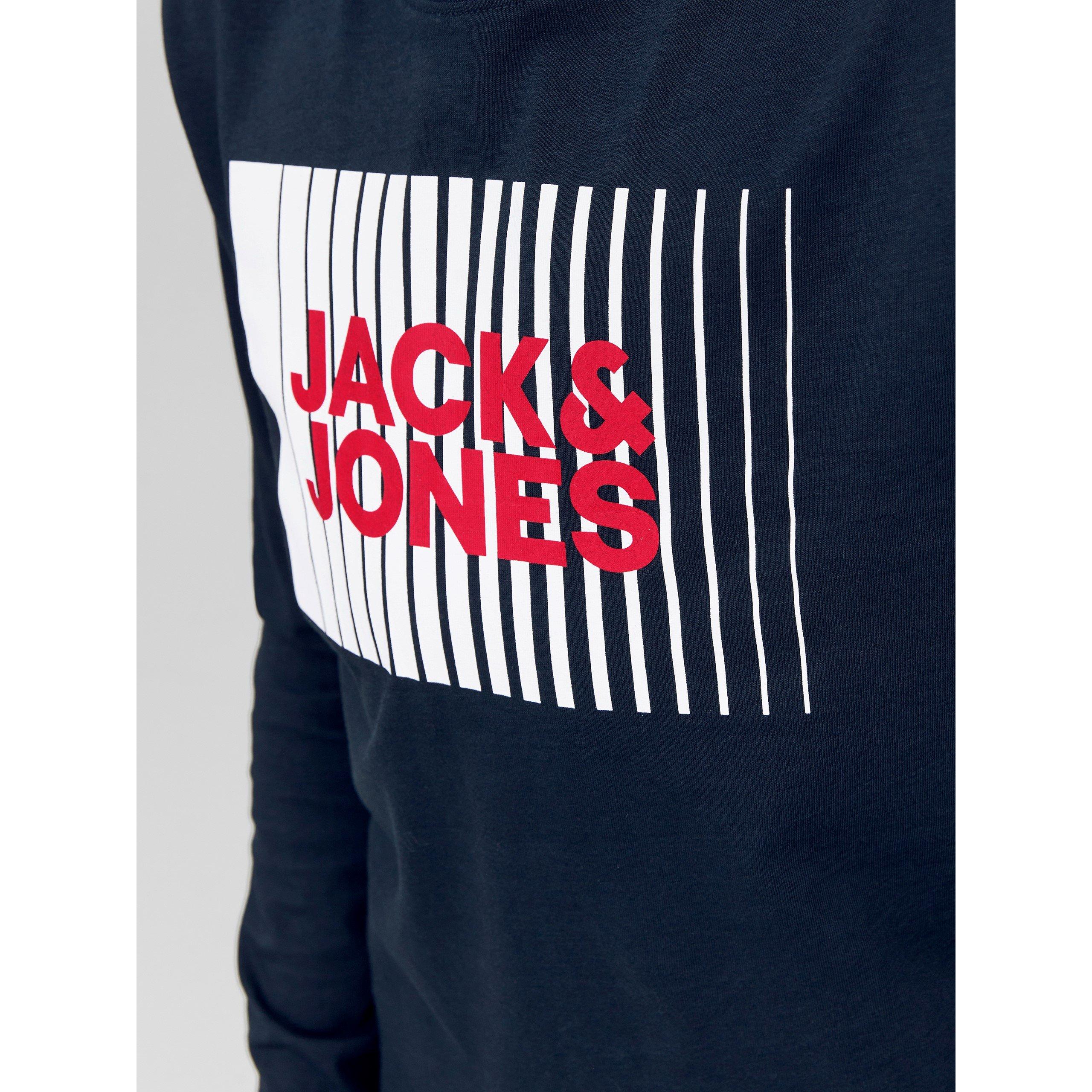 Jack and Jones J And J Logo Long Sleeve Tee Juniors