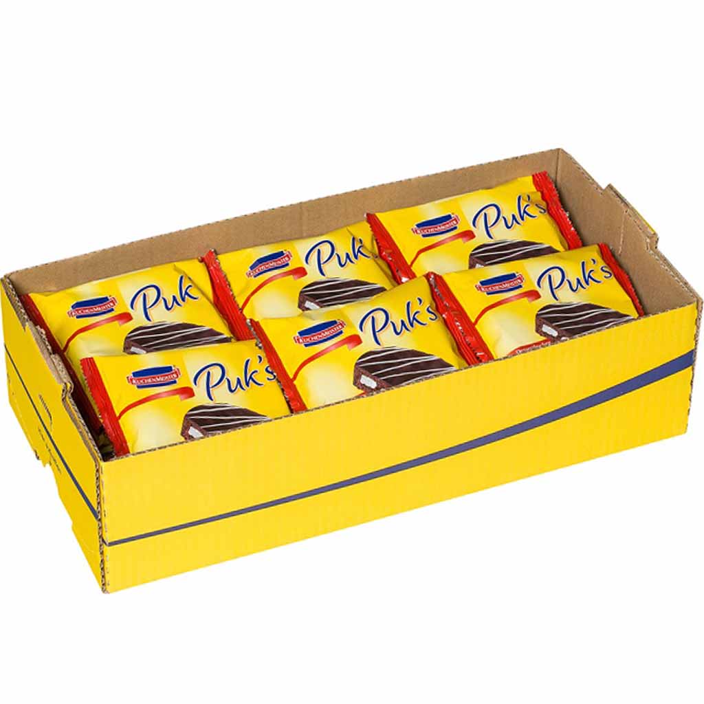 18x Kuchenmeister Puks Dessertkuchen á 62g=1476g MHD:10.3.25