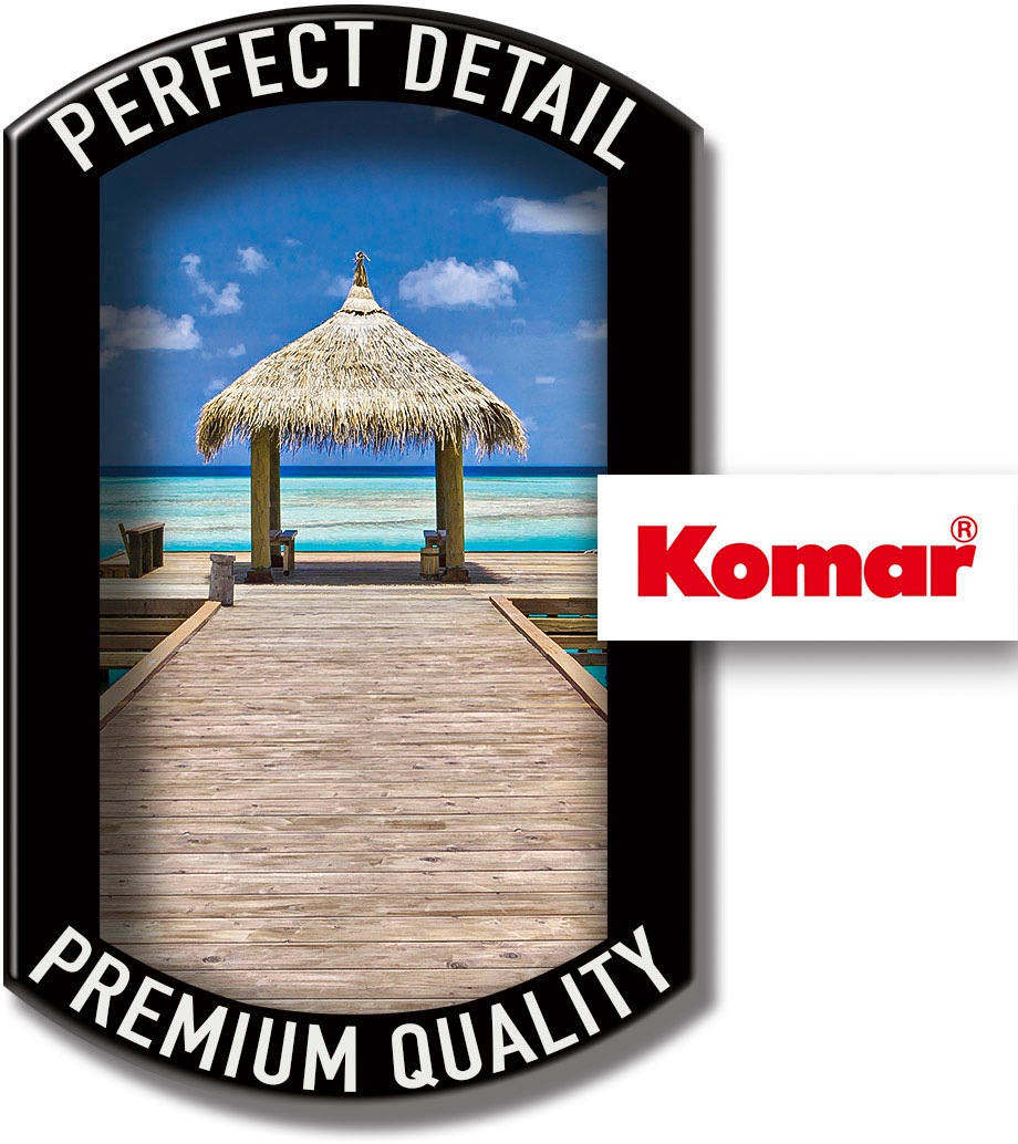Komar Fototapete »Digitaldruck Vlies -  Beach Resort - Grösse 100 x 280 cm« bedruckt glatt Wohnzimmer, Schlafzimmer