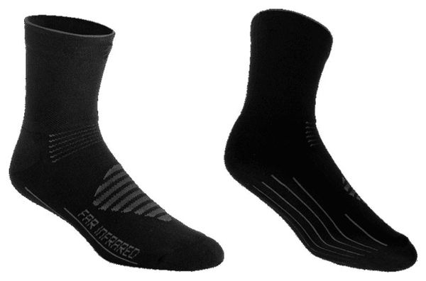 Chaussettes BBB InFraRouge FIRFeet Noir / Gris