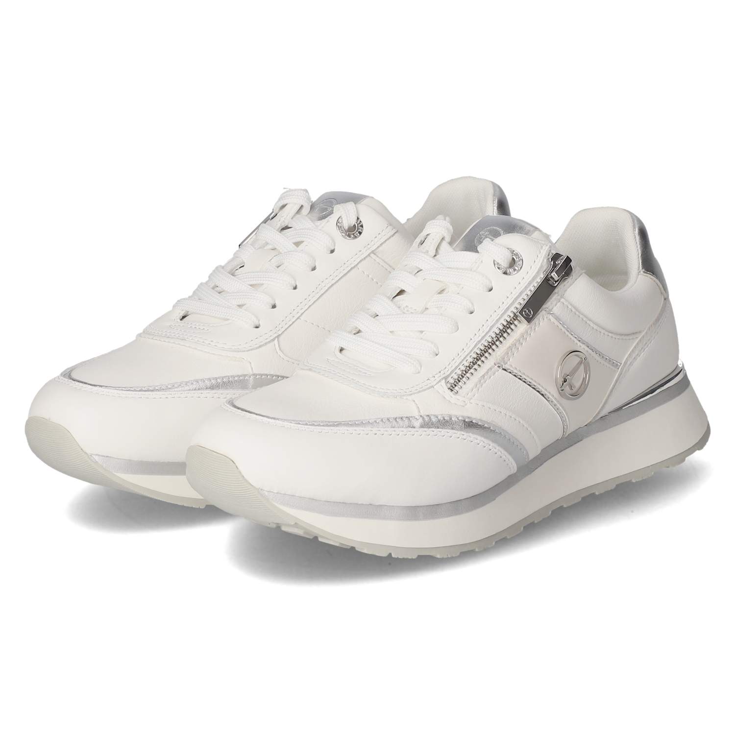 Tamaris Low Sneaker - white/silver