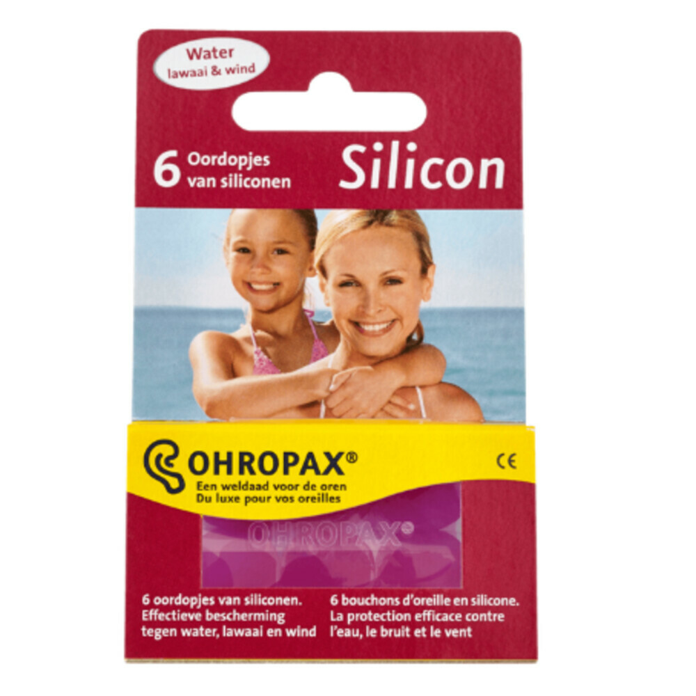 3x Ohropax Gehoorbescherming Siliconen6 stuks