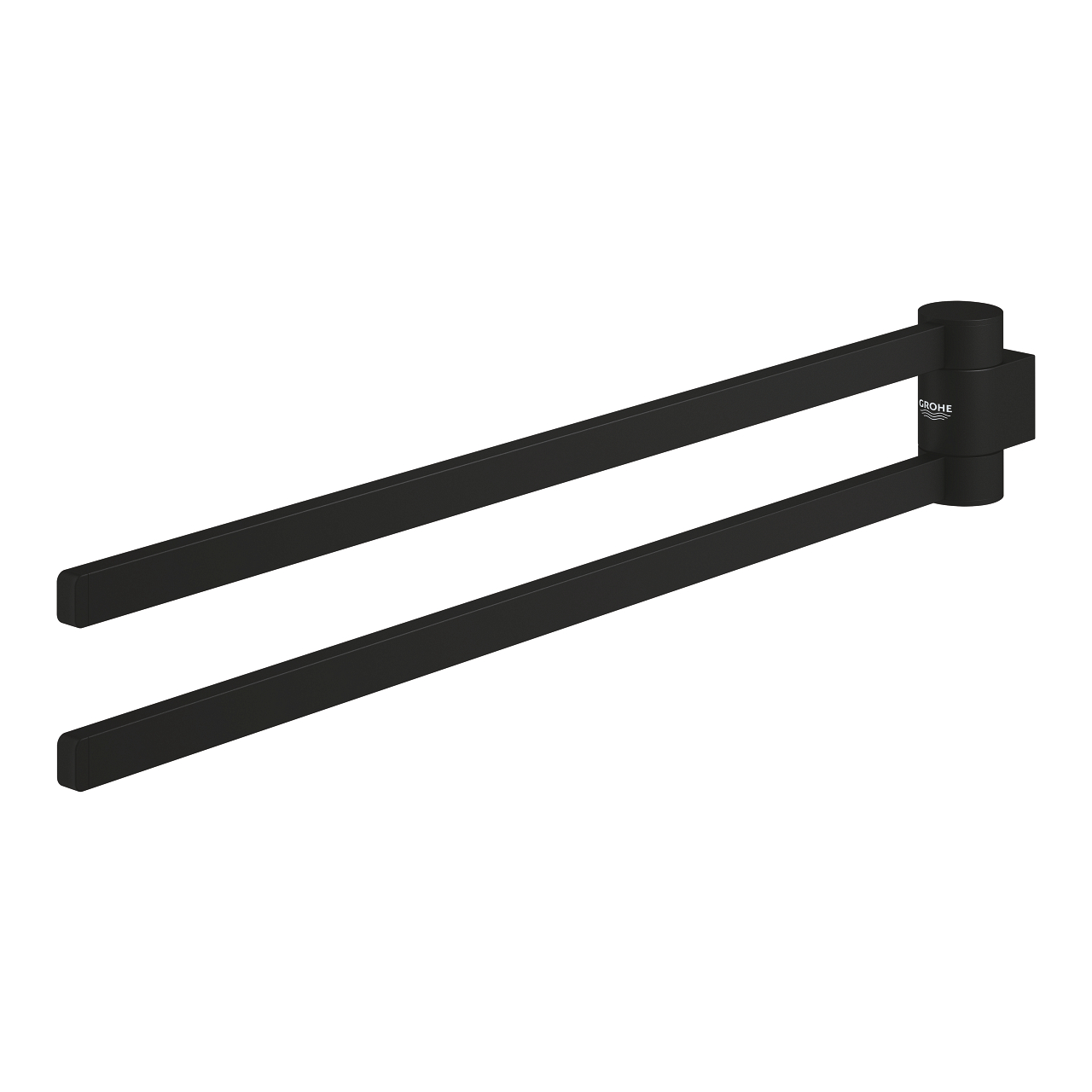 Grohe Selection 2-lids handdoekhouder 44cm draaibaar phantom black - zwart mat