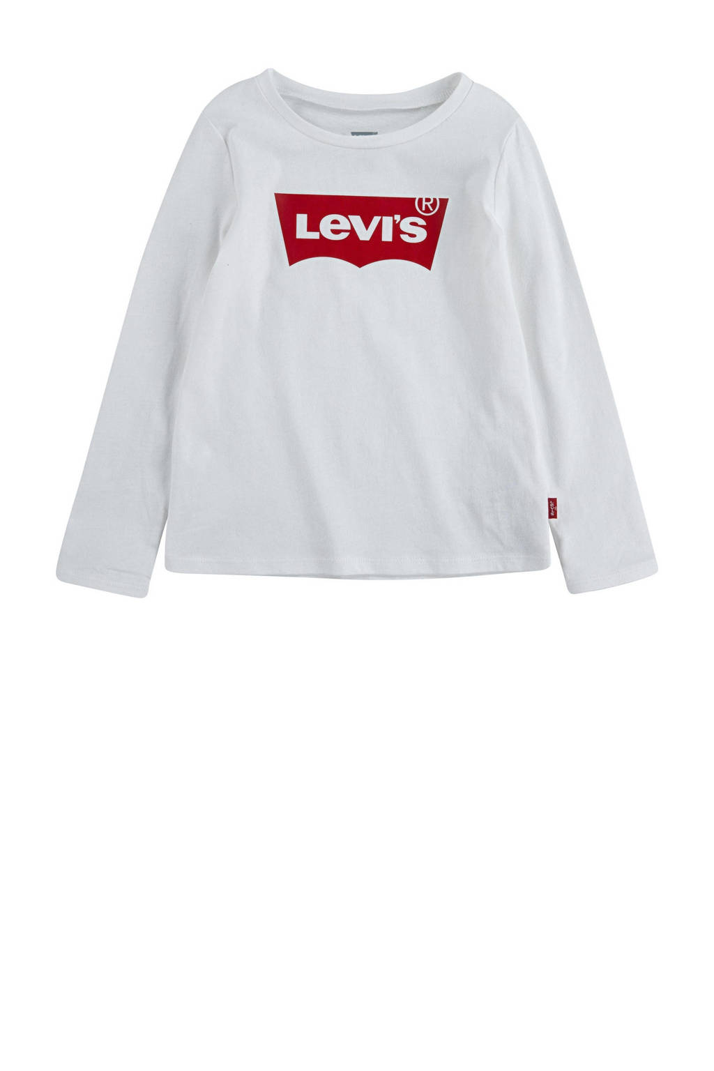 Levi's longsleeve Batwing met logo wit