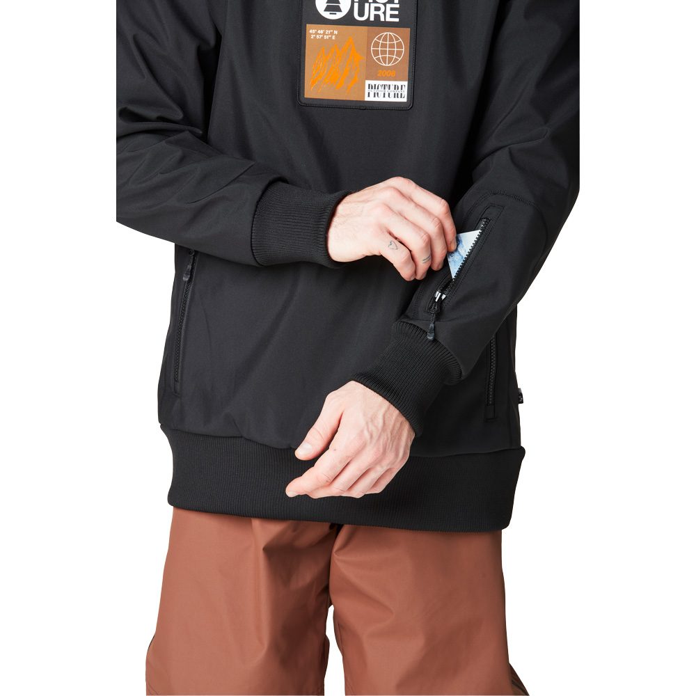 Picture Parker Softshell Hoody Herren schwarz