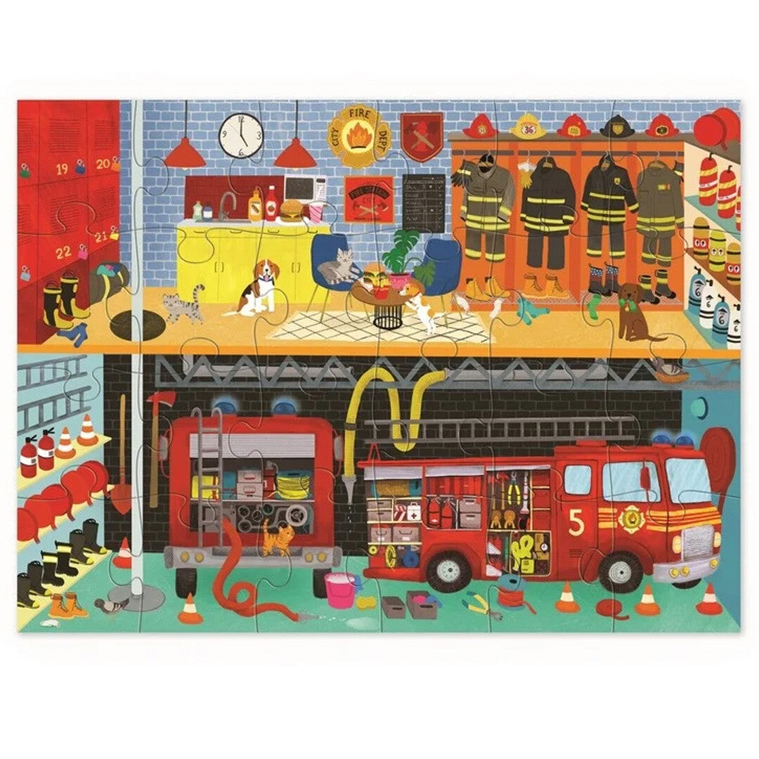 Crocodile creek puzzel brandweerkazerne - 24st