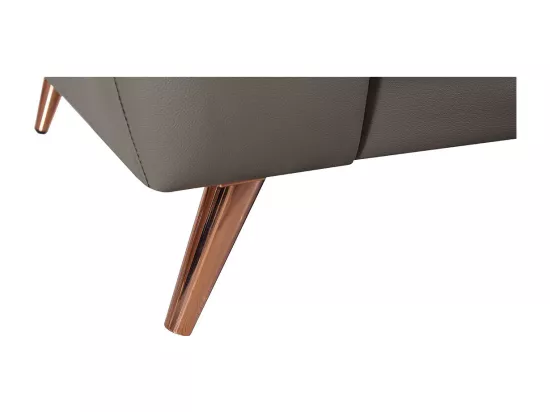 Fauteuil cuir Design SIANNA Marron