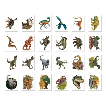 Lutz Mauder TapirElla Mini-Tattoo-Set, Dinosaurier 24-tlg.