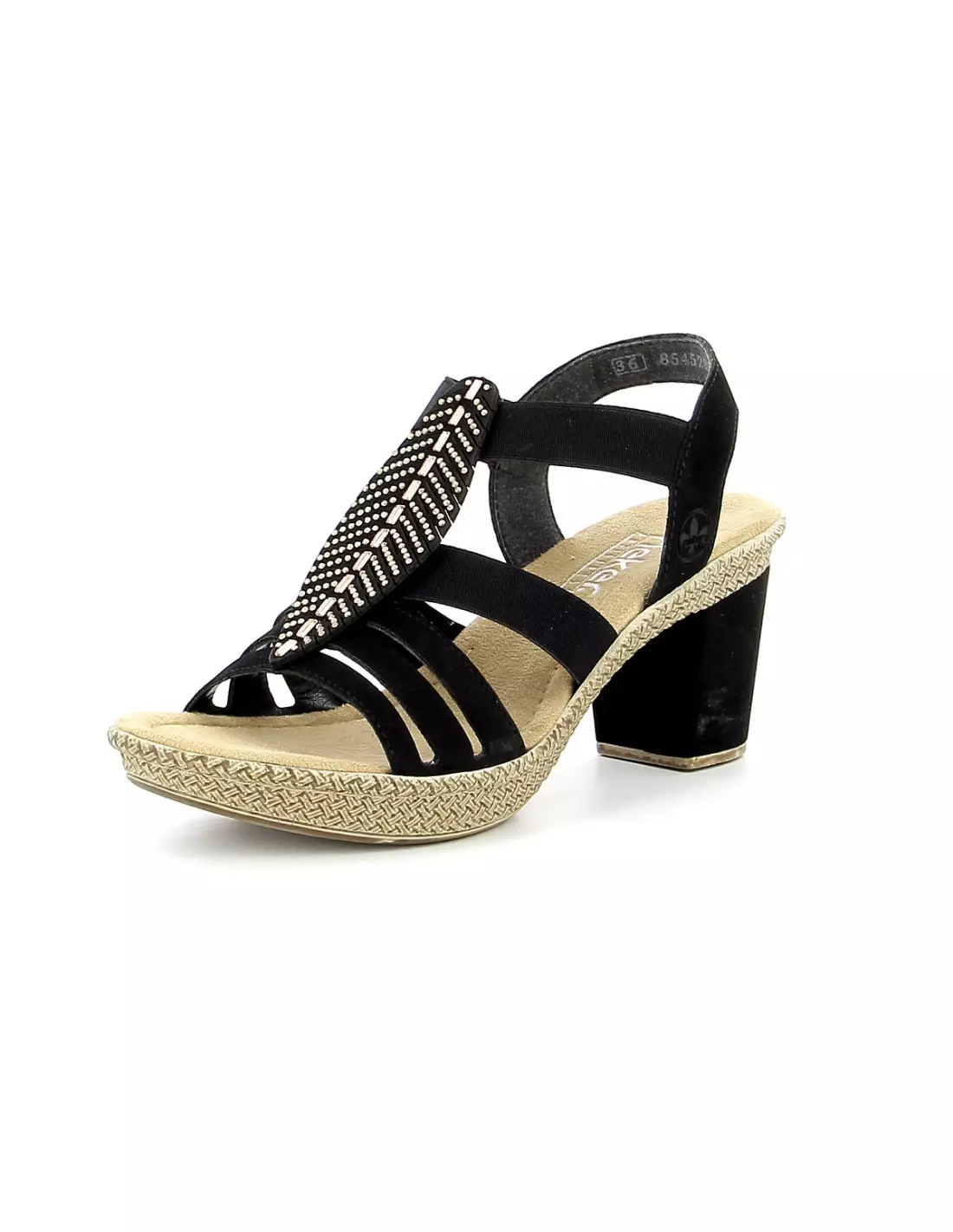 RIEKER 66526-00 - Sandales & nu-pieds Noir