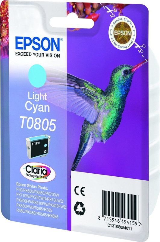 Epson Hummingbird T0805 inktcartridge 1 stuk(s) Origineel Lichtyaan