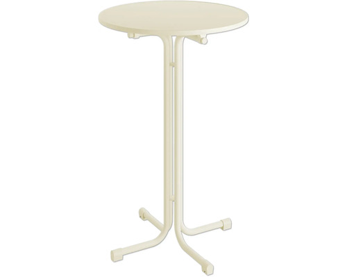 Berlin buitentafel, metaal en hout, 80×80×109 cm, opvouwbaar, zand