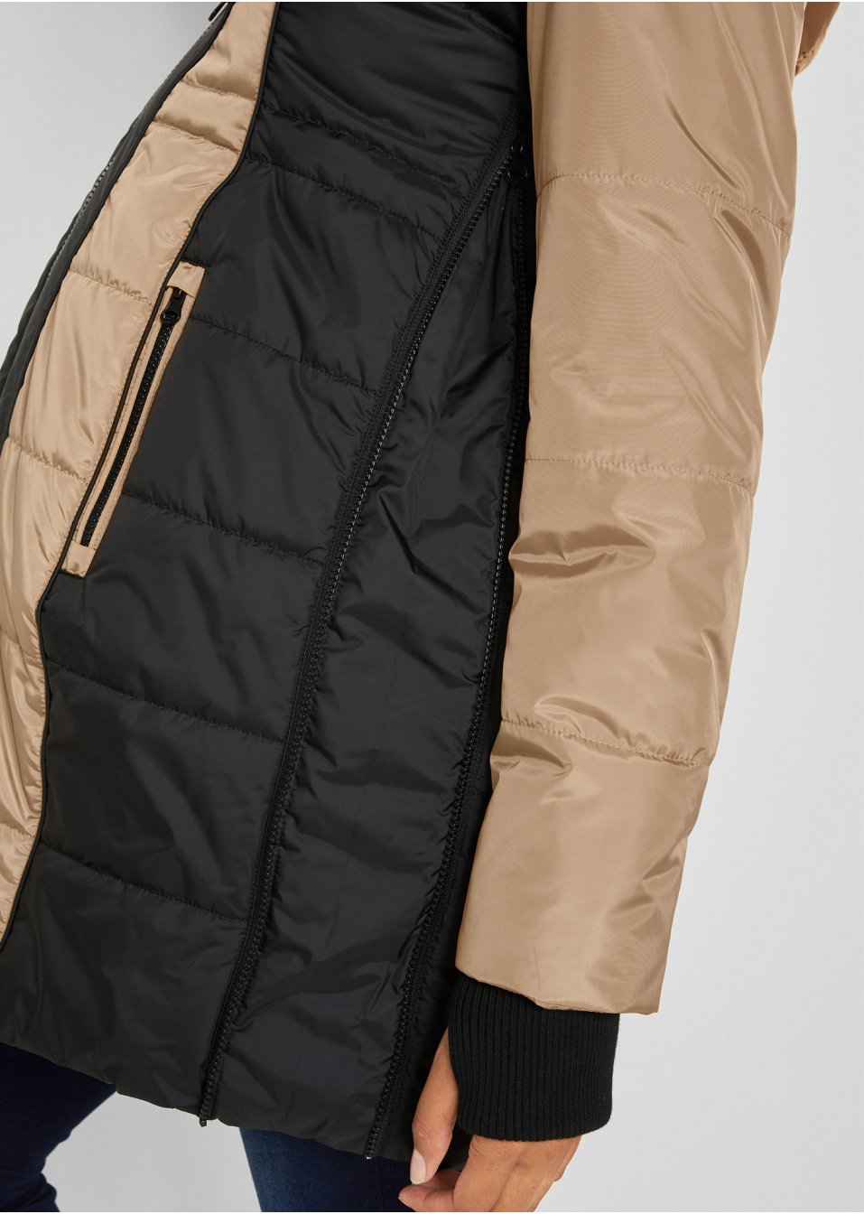 Veste de grossesse et de portage, matelassée