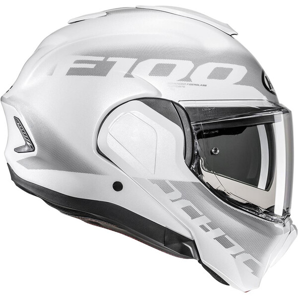 HJC - Casque F100 Hetal MC10 / Blanc / Gris Clair