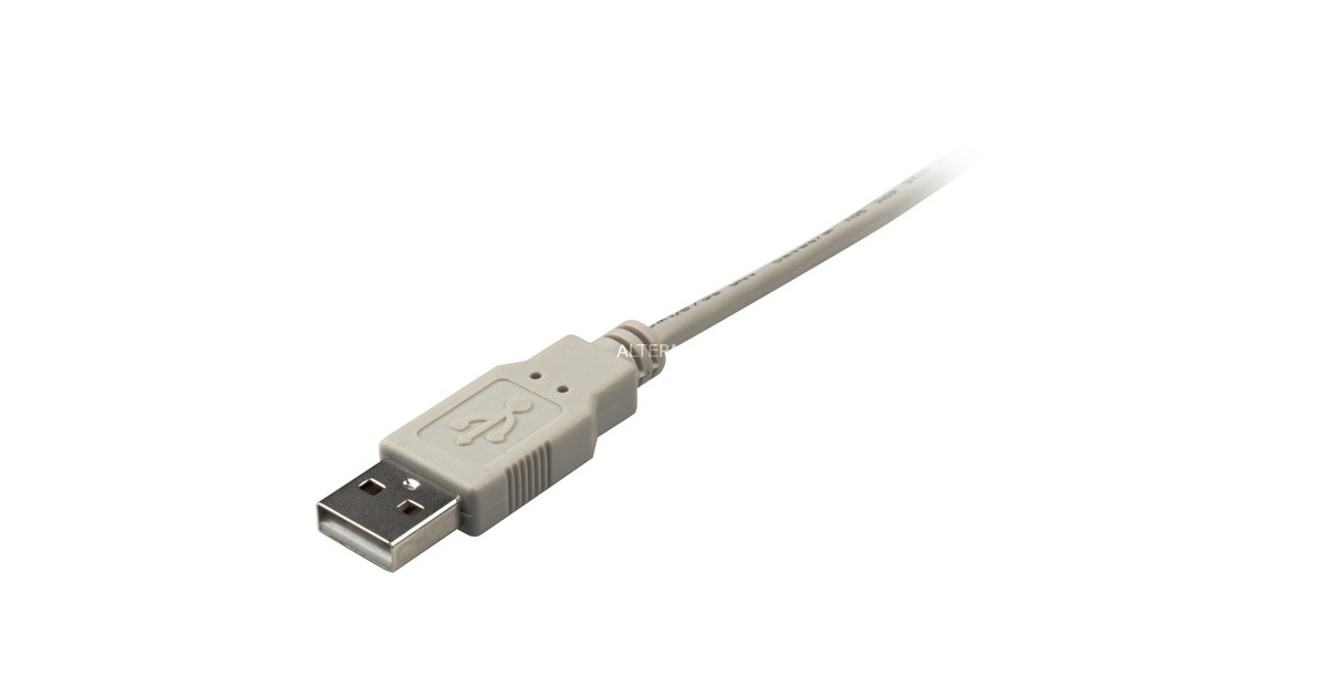 SharkoonUSB-A 2.0 > USB-B kabel  (Grijs, 0,5 meter)