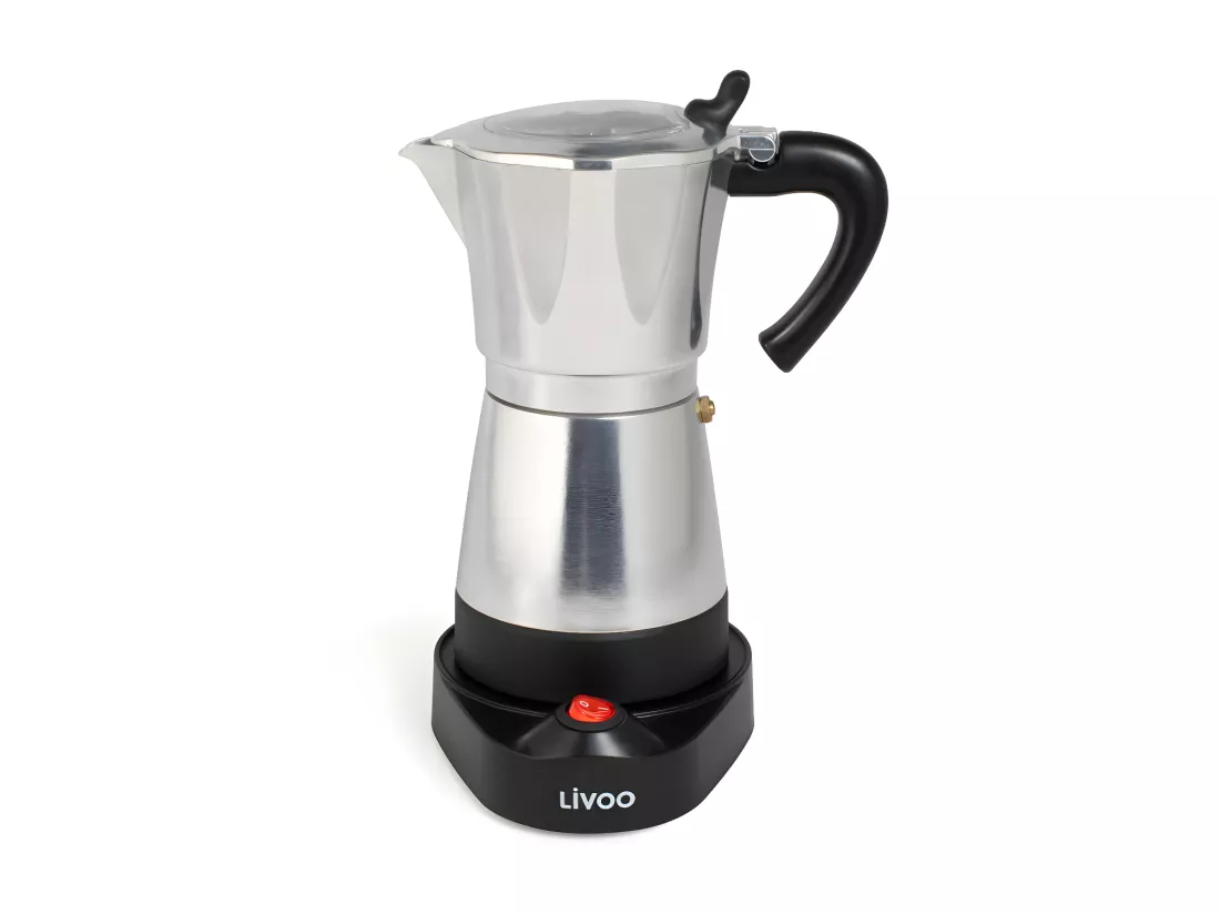 Cafetière italienne électrique acier 6 tasses