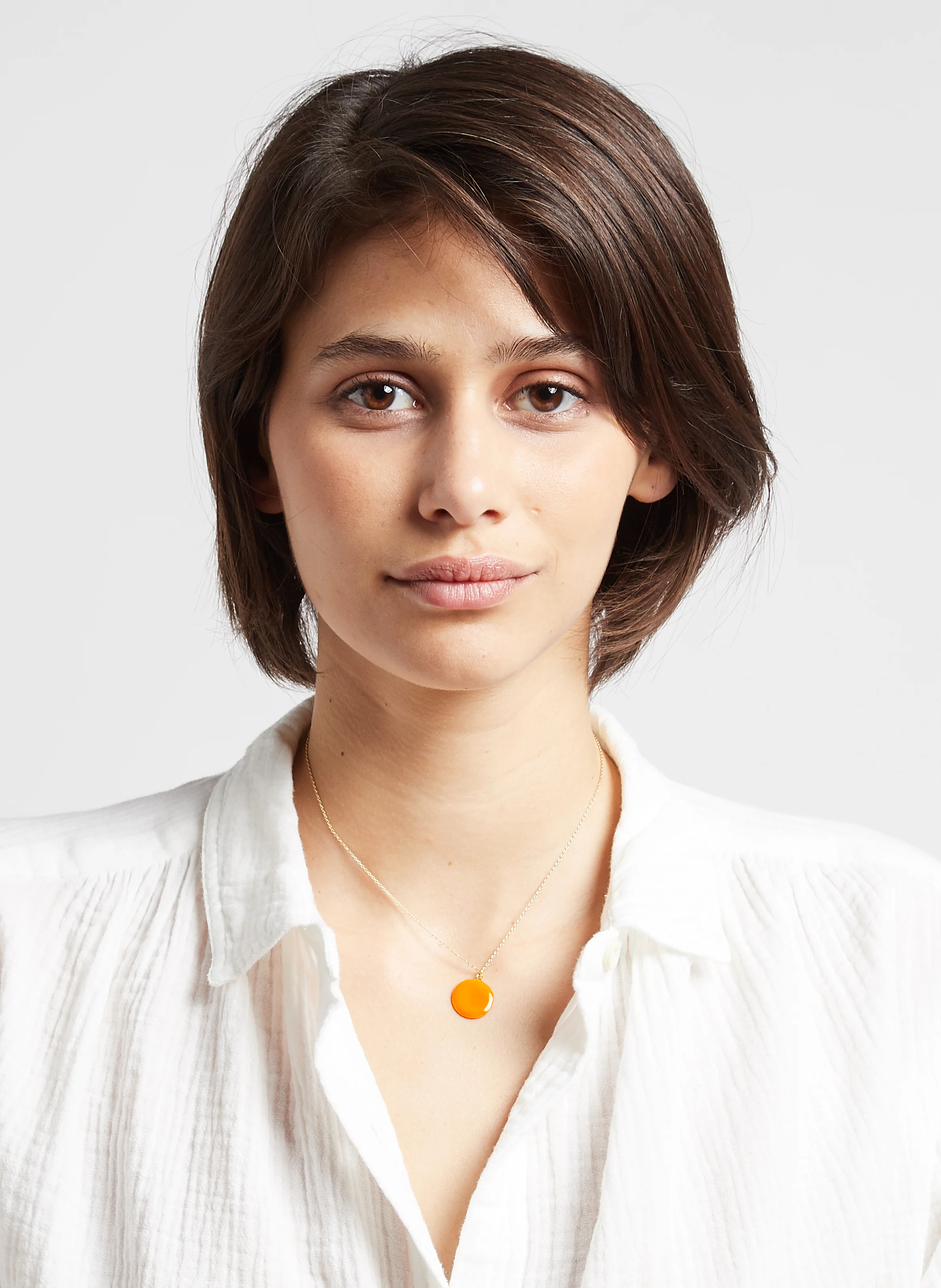 INDIEN - Collier en plaqué or | Orange