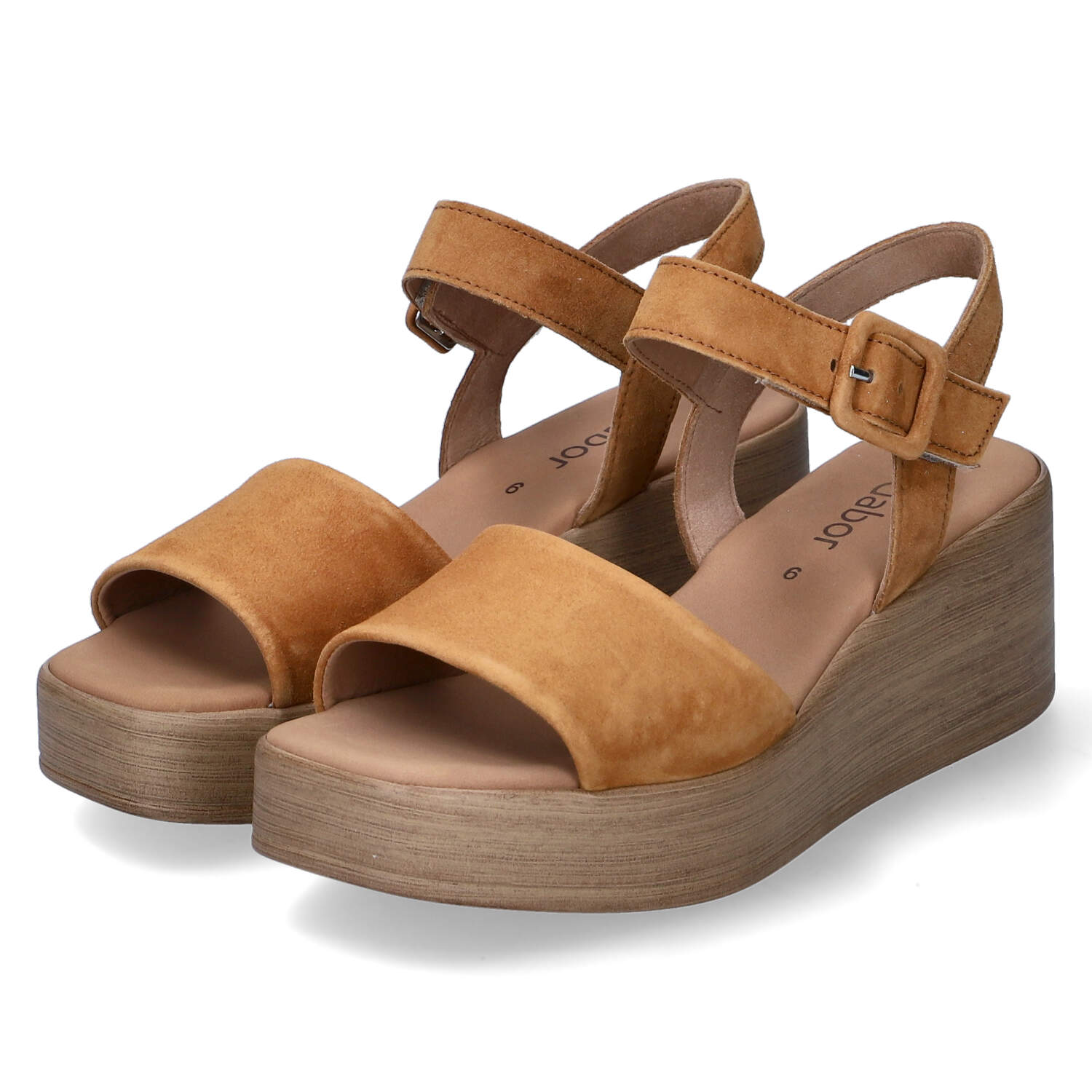 Gabor Keilsandaletten - cognac (holz)