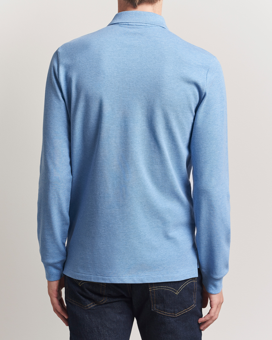 Polo Ralph Lauren Custom Slim Fit Long Sleeve Polo Soft Royal Heather