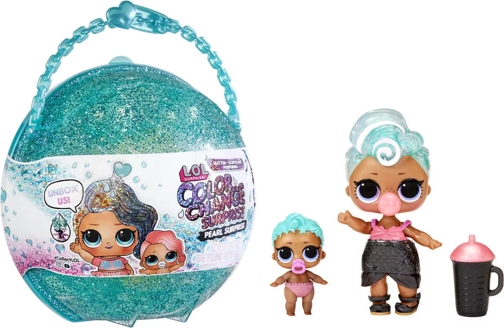 LOL SURPRISE - POUPEE  GLITTER COLOR CHANGE SURPRISE - BLEU