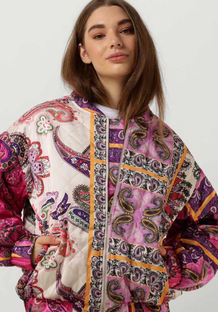 LOLLYS LAUNDRY roze lollys laundry jack montereyll bomber jacket ls
