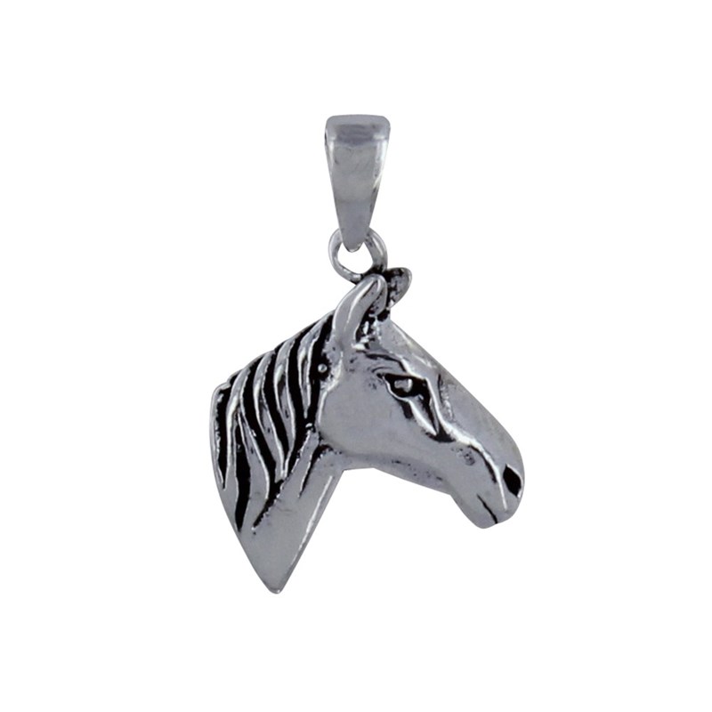 Pendentif Argent Tête de Cheval