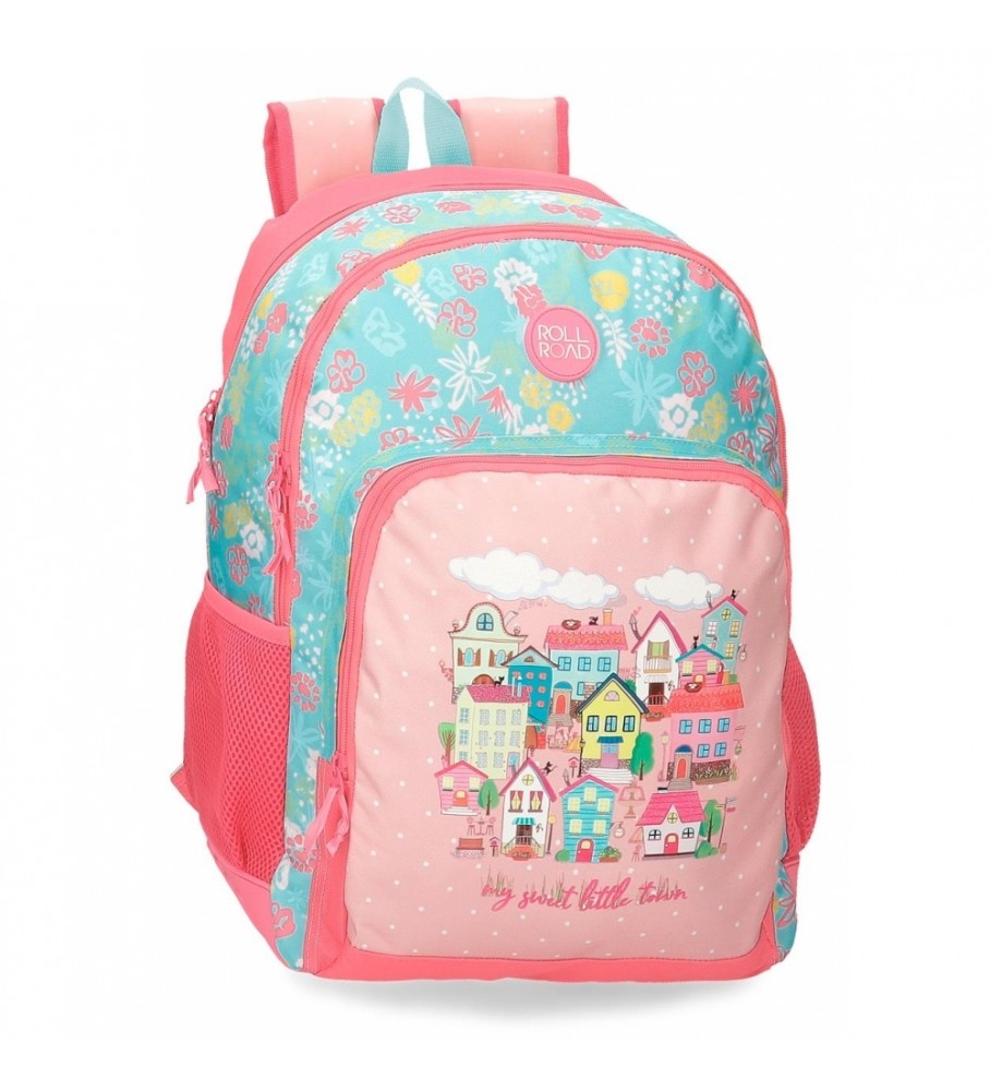 Roll Road Mochila Escolar Roll Road My little Town Dos Compartimentos rosa
