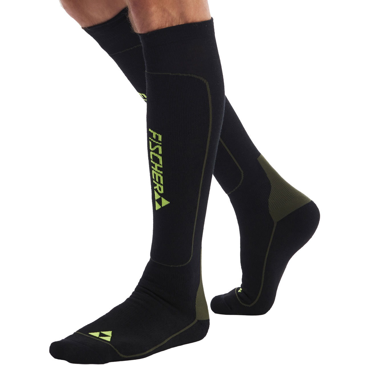 Fischer Skiwear Herren Skisocken PERFORMANCE PRO black/olive | Skisocken | Skibekleidung | Herren | XSPO-Fashion