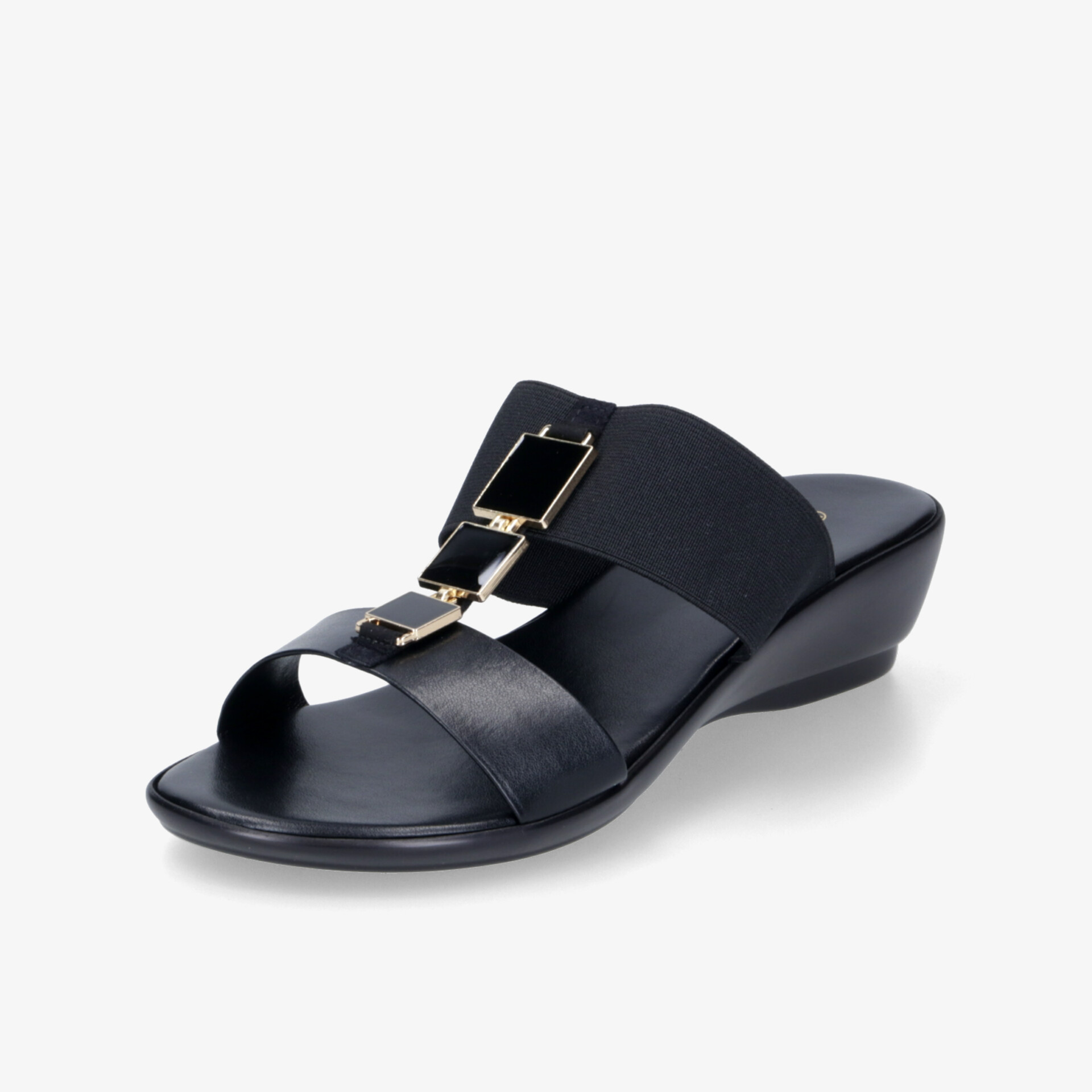 street shoes Damen Keilsandalen schwarz
