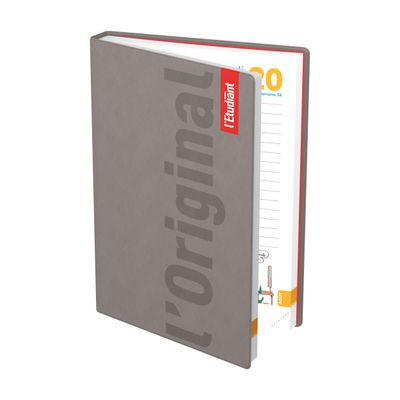 Agenda L'Etudiant Original - 1 jour par page - 15 x 20 cm - taupe - Hamelin