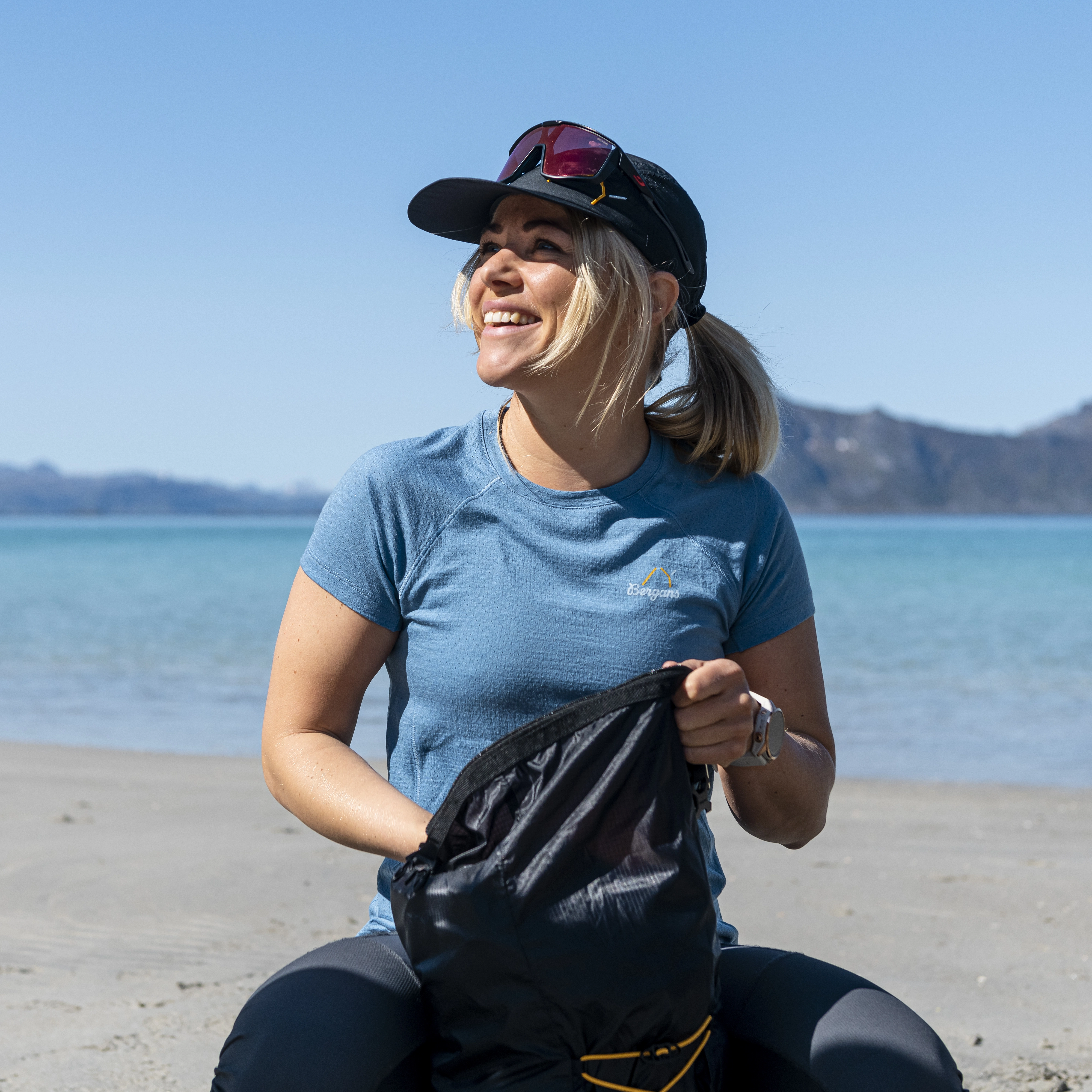 Y LightLine Merino Tee Women Elemental Blue