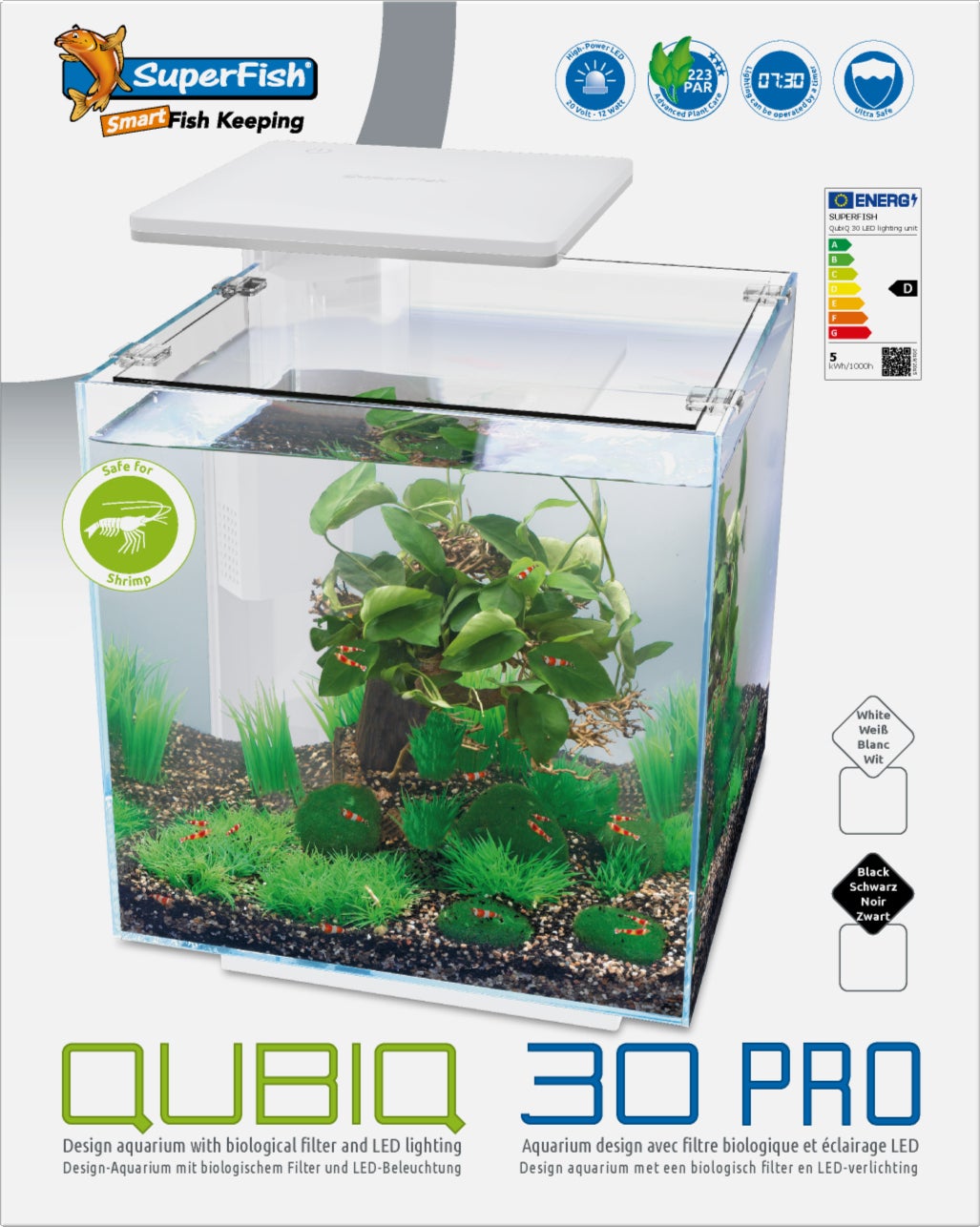 SuperFish aquarium QubiQ 30 Pro zwart 30 L