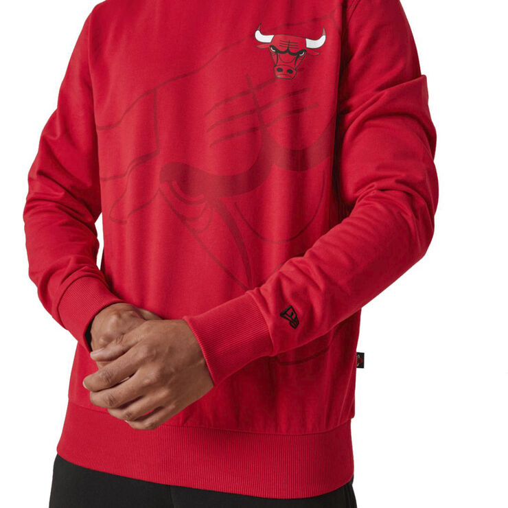 New Era washed pack graphic sweatshirt Red