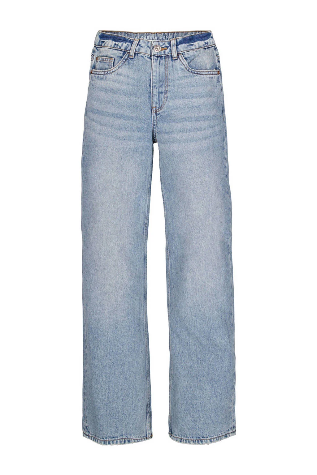 Garcia high waist straight leg jeans medium blue denim