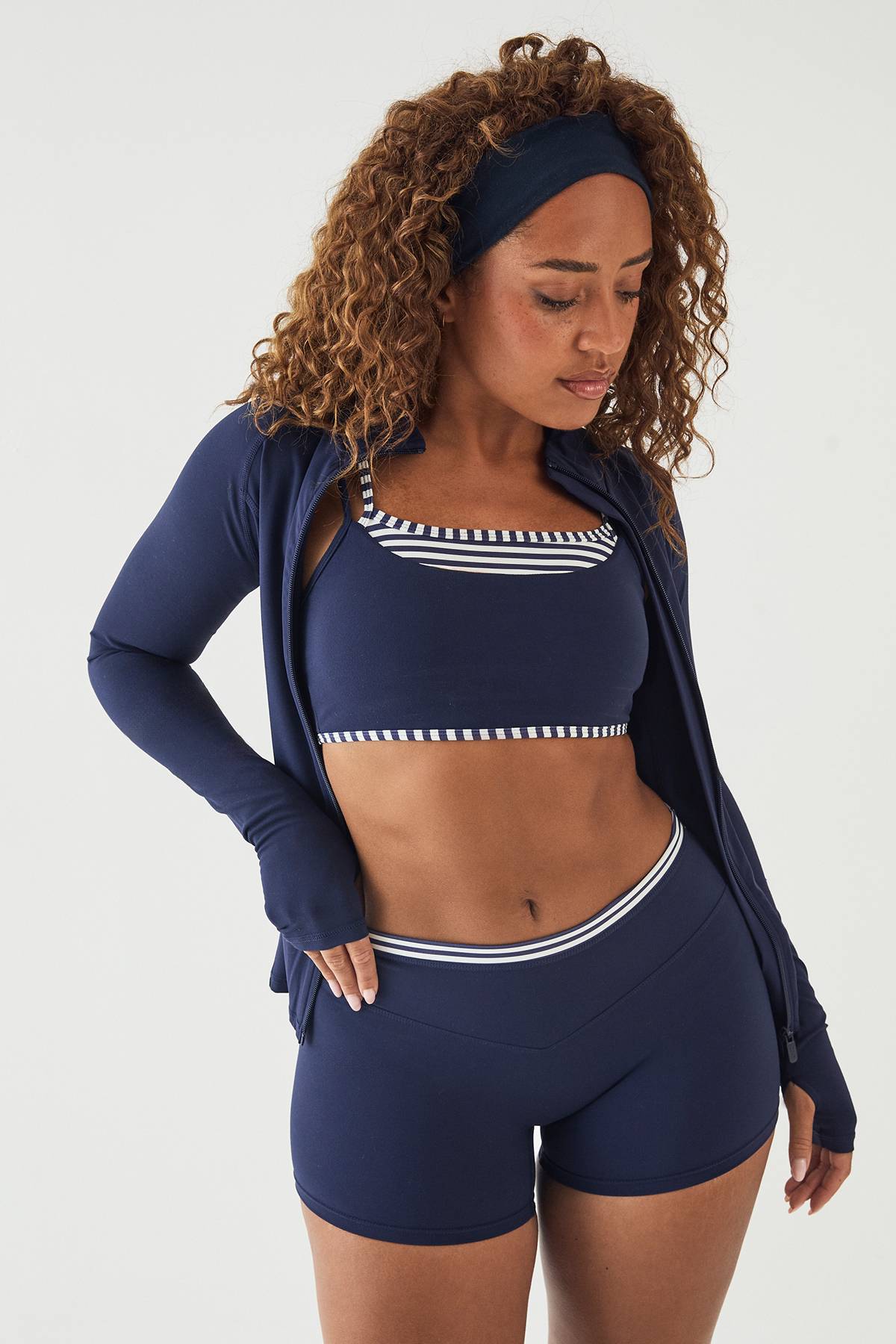 Brassière De Sport À Rayures Superposées Sculptantes Dsgn Studio