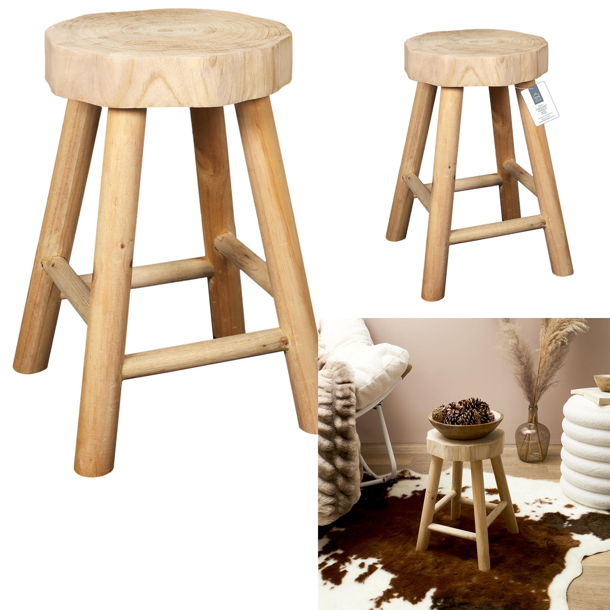TABOURET BOIS HARALD